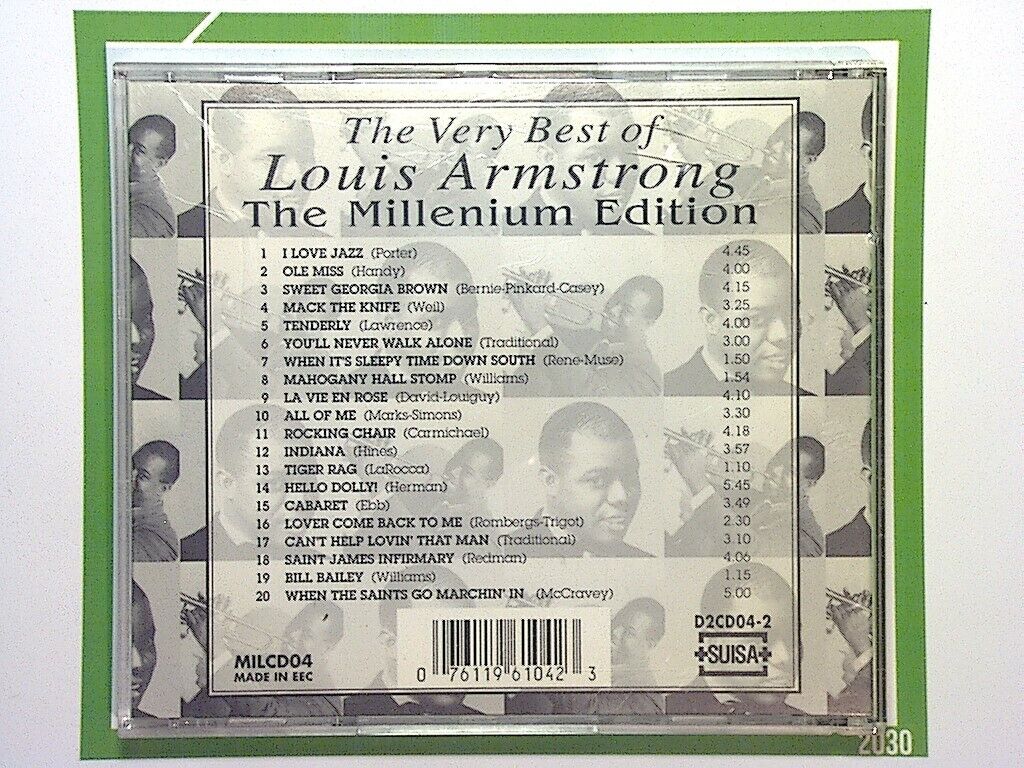 The Very Best Of Louis Armstrong	The millenium Edition CD Mint