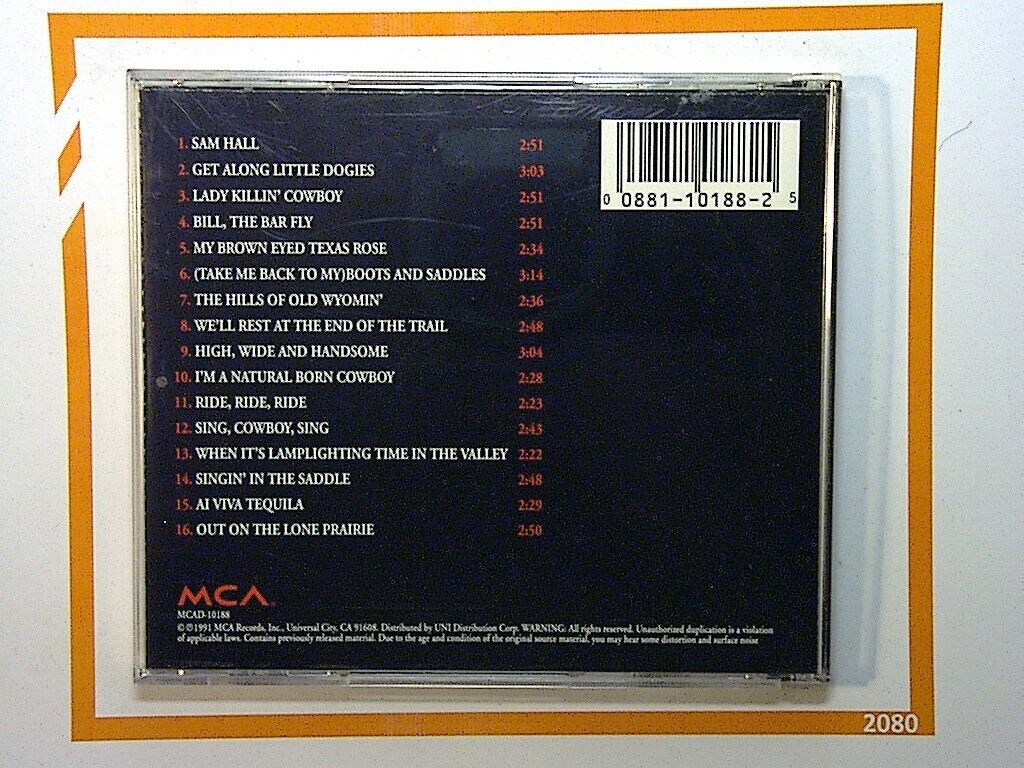 Tex Ritter	Country Music Hall of Fame CD Nr Mint