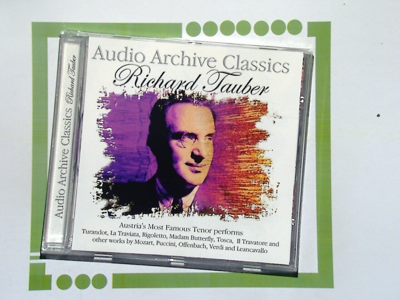 Richard Tauber	Verdi/Puccini/Offenbach/Mozart  CD Nr Mint