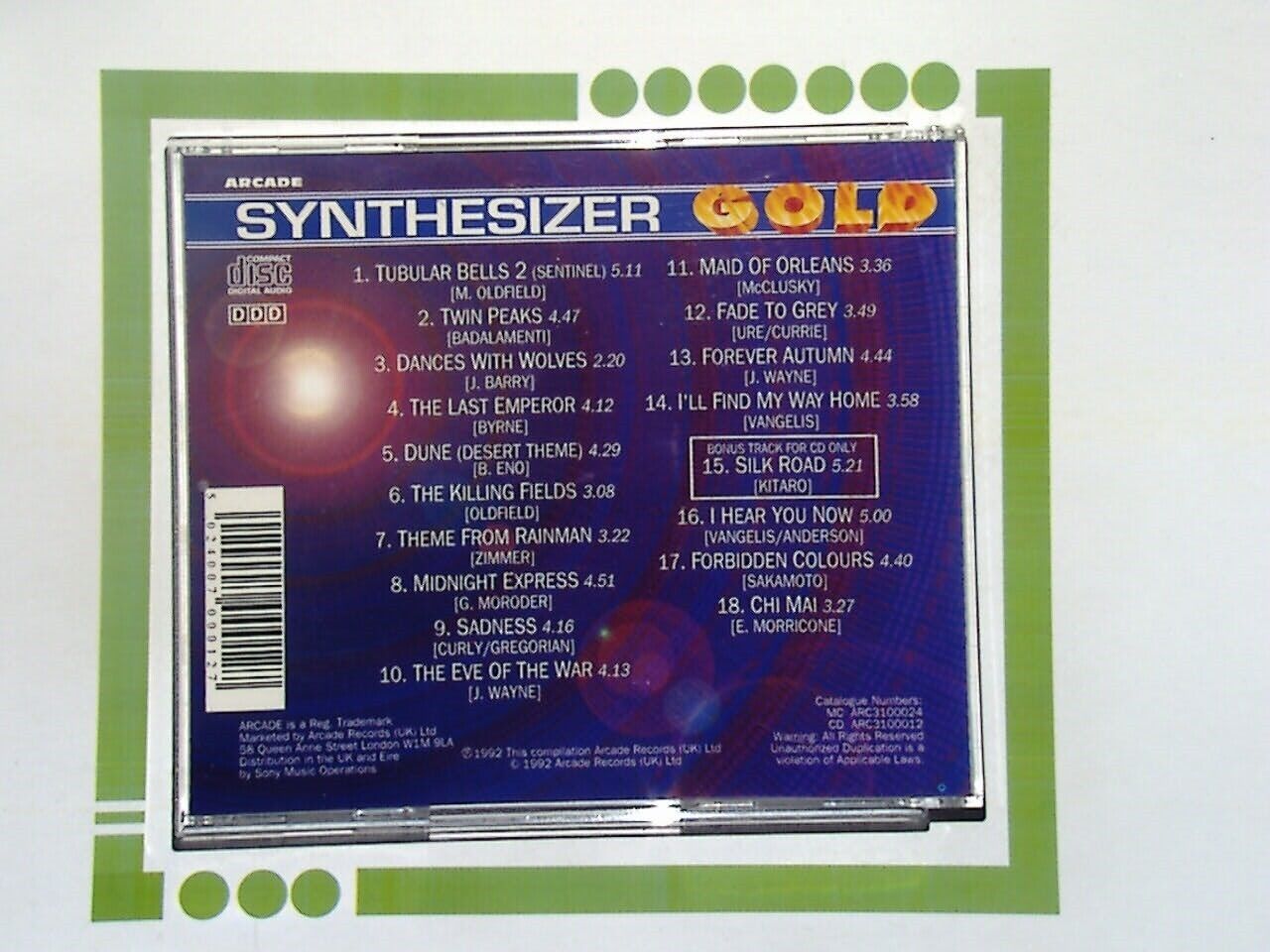 Synthsizer Gold - The Ultimate Collection	 CD Nr Mint