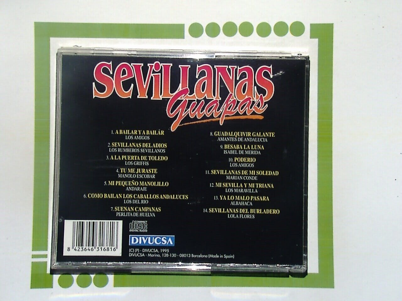 Various -  Sevillanas Guapas Vol 1 CD Mint