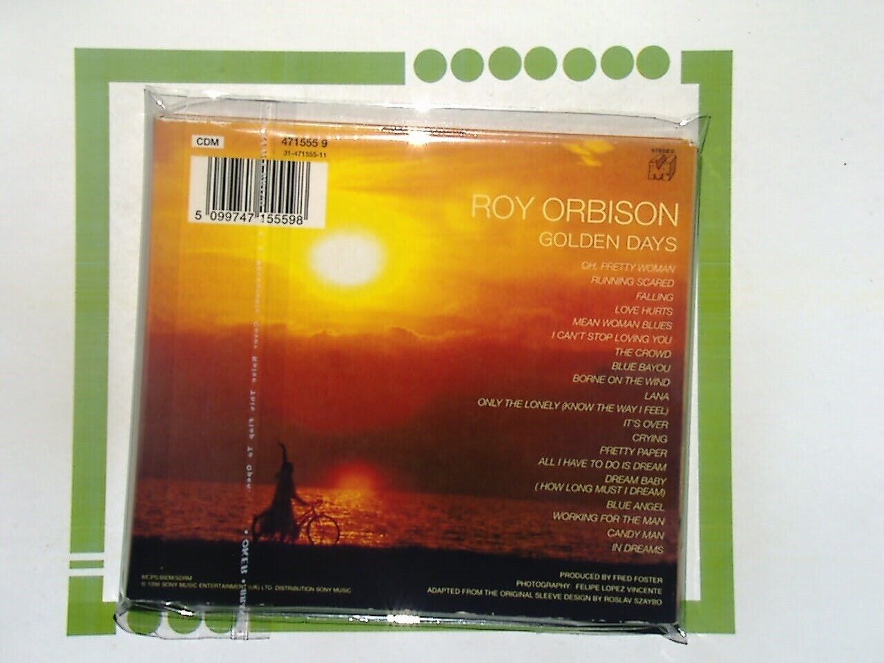 Roy Orbison	Golden Days  CD Nr Mint