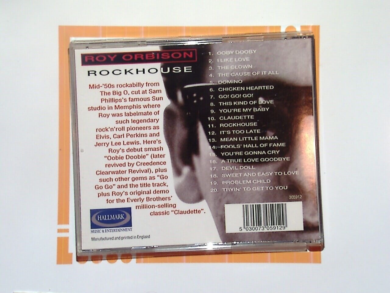 Roy Orbison	Rockhouse CD Mint