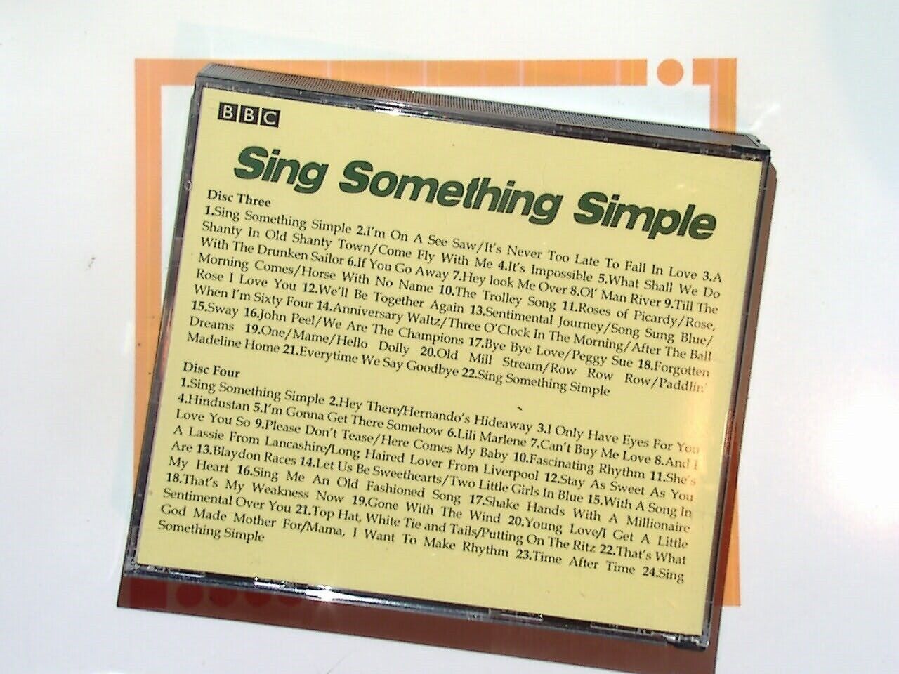The Cliff Adams Singers	BBC Sing Something Simple... Second Time Around 4CD NM