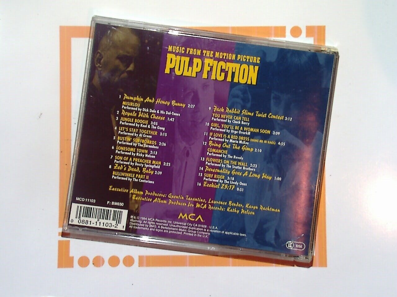 Various Artists	Pulp Fiction Soundtrack CD Near Mint