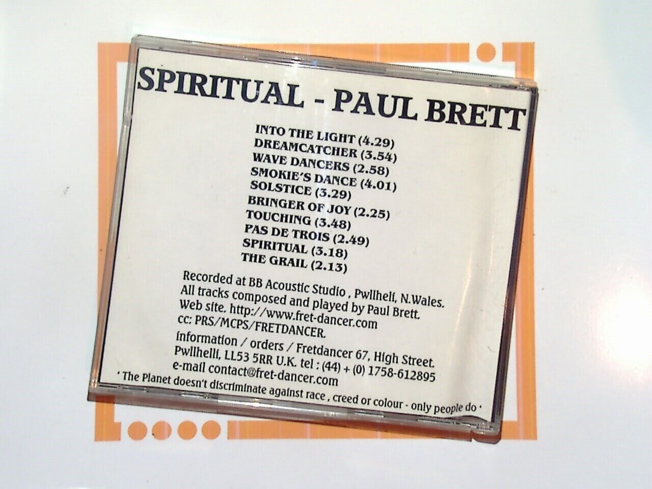 Paul Brett - Spiritual  CD Near Mint