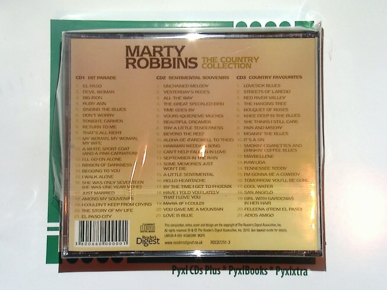 Reader's Digest Marty Robbins 	The Country Collection 3CD Mint