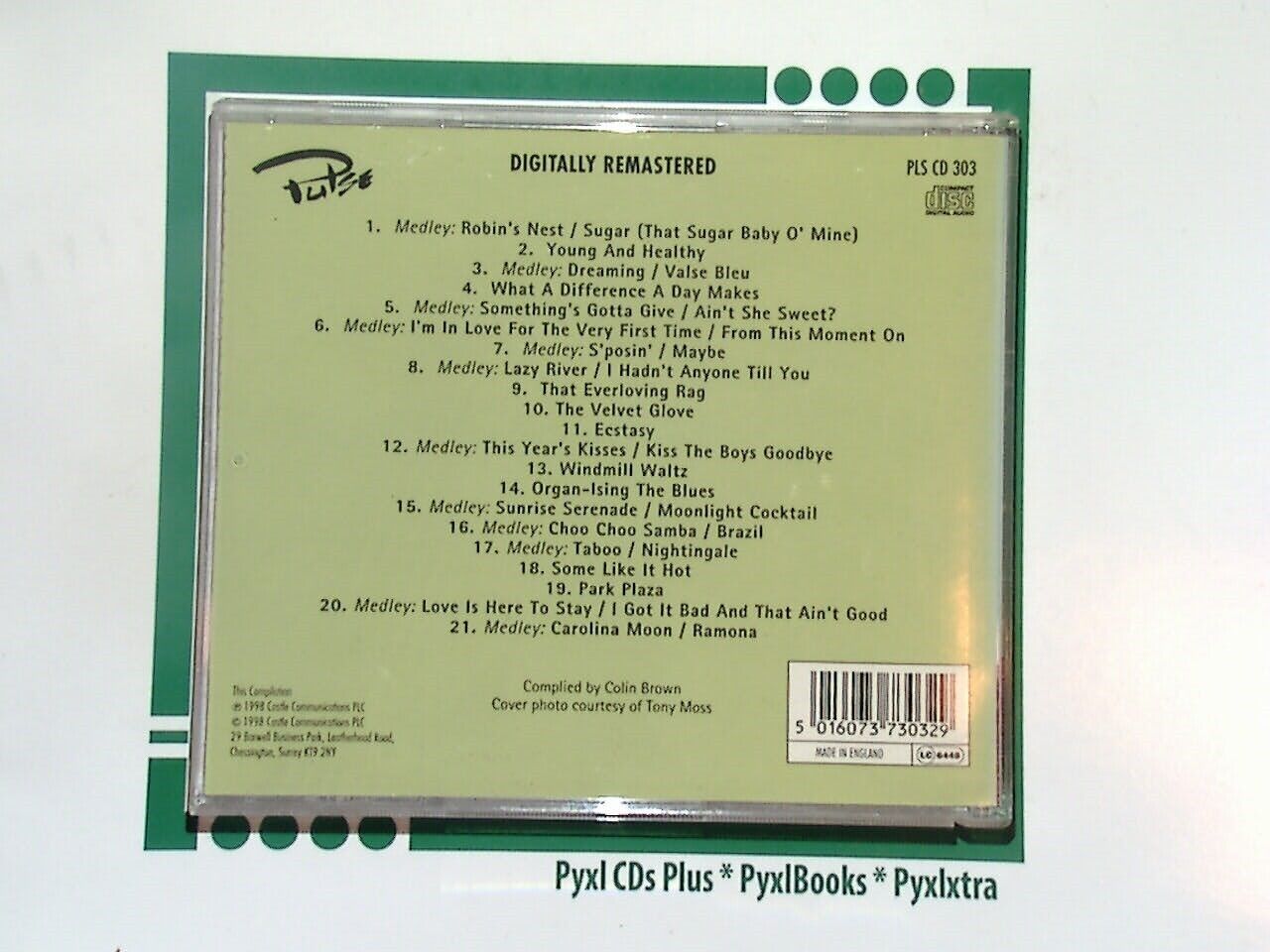 Robin Richmond	The Hammond Organist Entertains CD Nr Mint