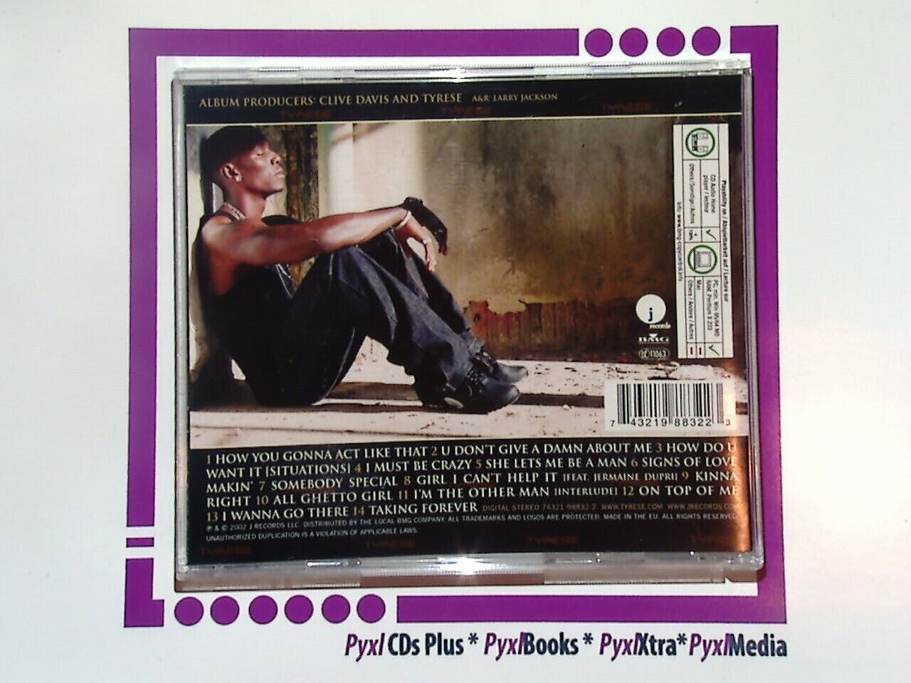 Tyrese -	I Wanna Go There CD Mint