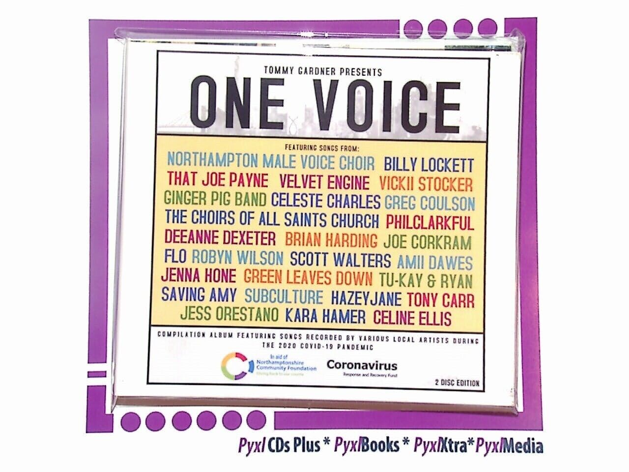 Tommy Gardner Presents	One Voice Northamptonshire Artists 2CD Mint