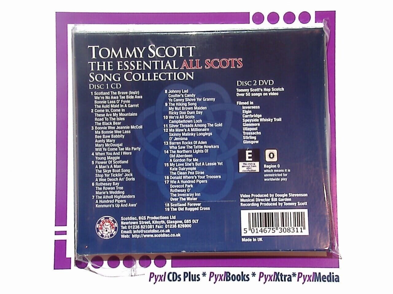 Tommy Scott	The Essential All Scots Song Collection CD & DVD Mint