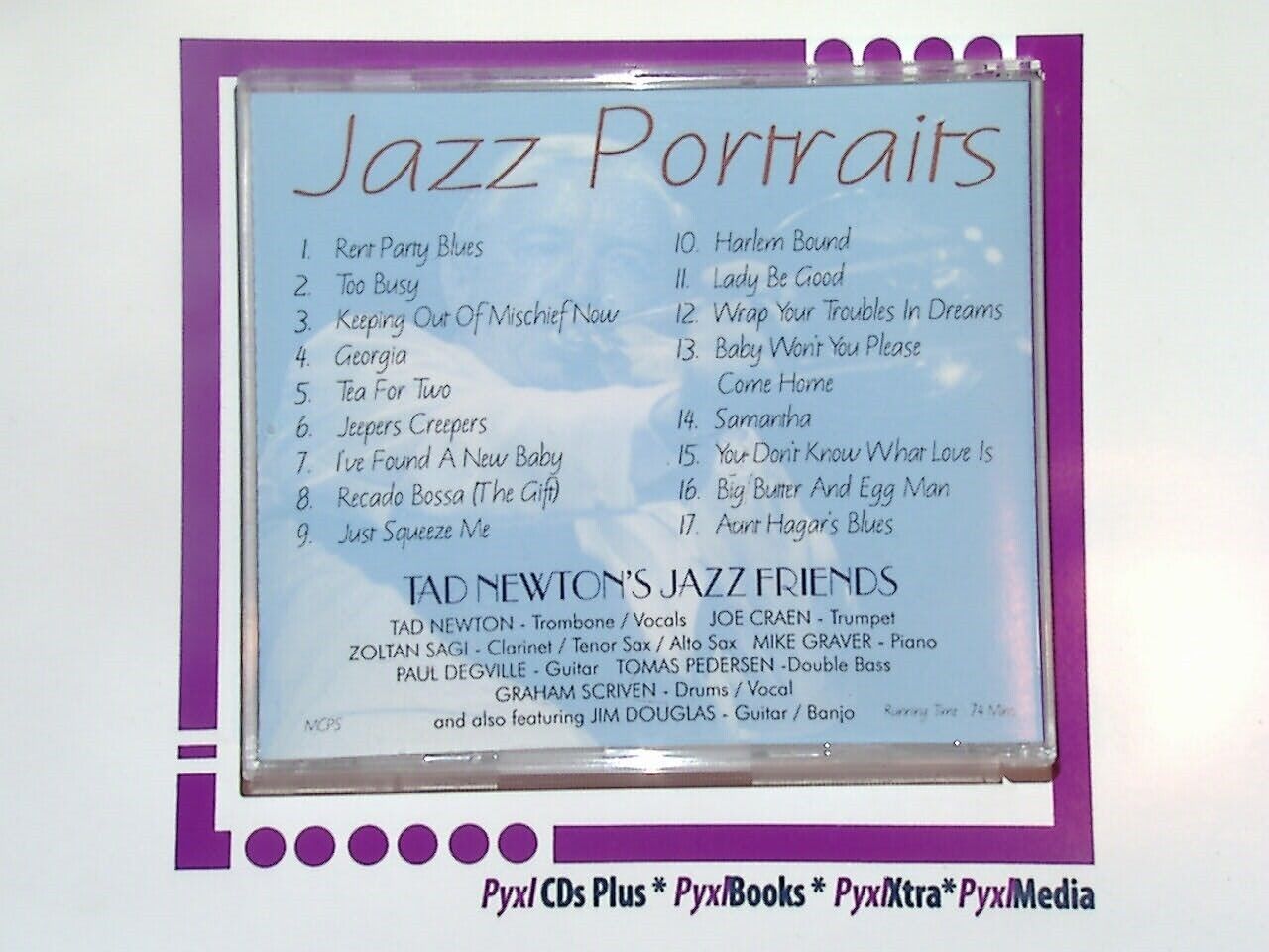 Tad Newton's Jazz Friends - Jazz Portraits CD Nr Mint