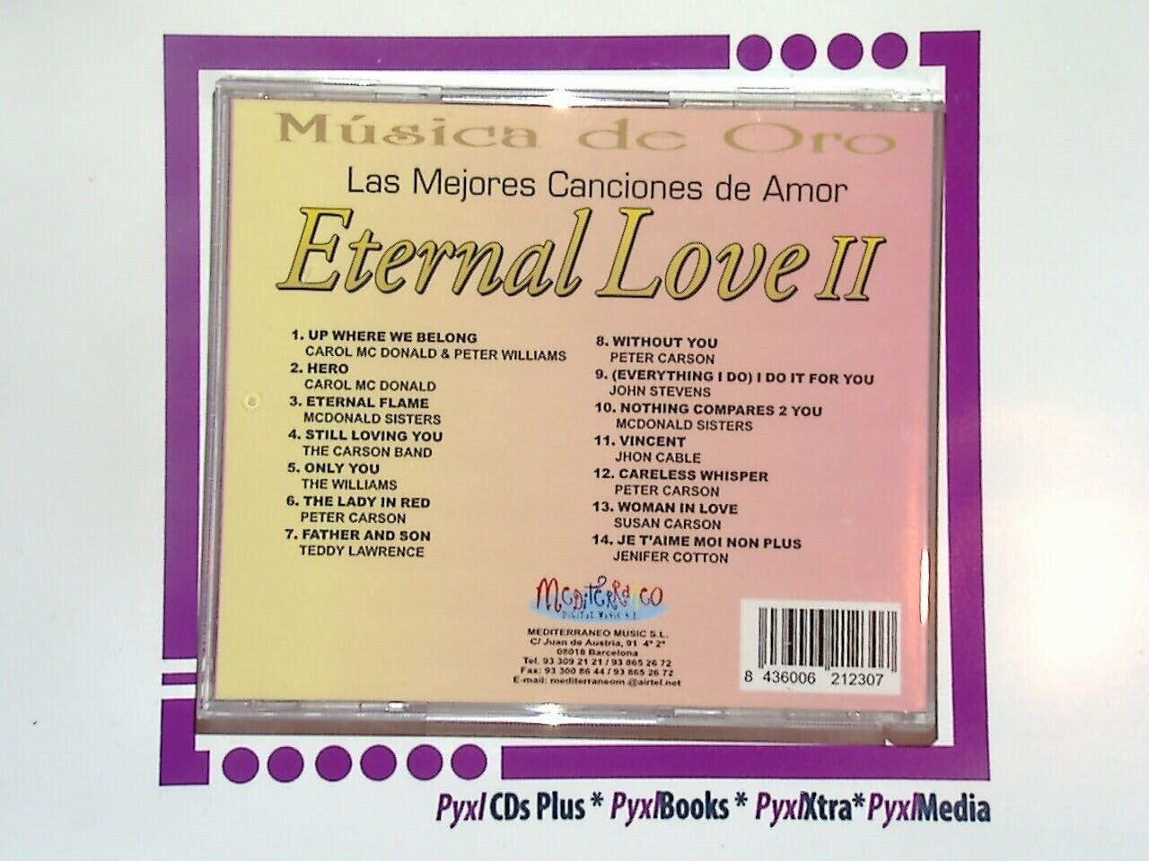 Musica de Oro	Eternal Love I & II CD VGC
