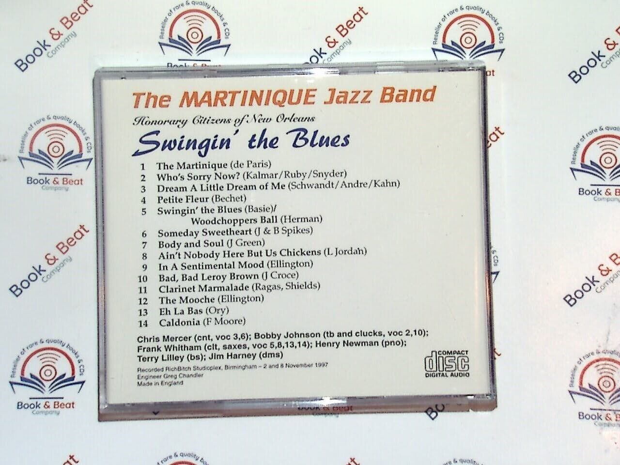 The Martinique Jazz Band - Swingin The Blues CD VGC