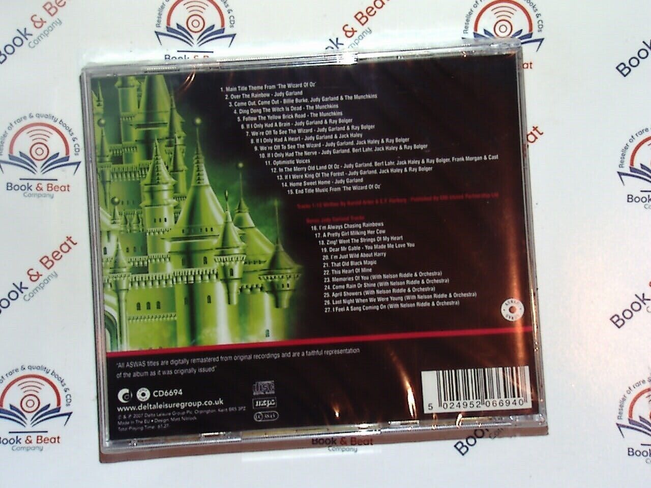 The Wizard of Oz Original Soundtrack (Bonus Judy Garland Tracks) CD New & Sealed