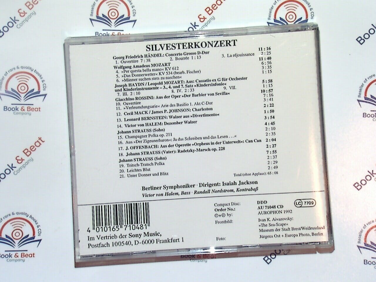 Silvesterkonzert - Victor Von Halem, Randall Nordstrom, Isaiah Jackson + CD Mint