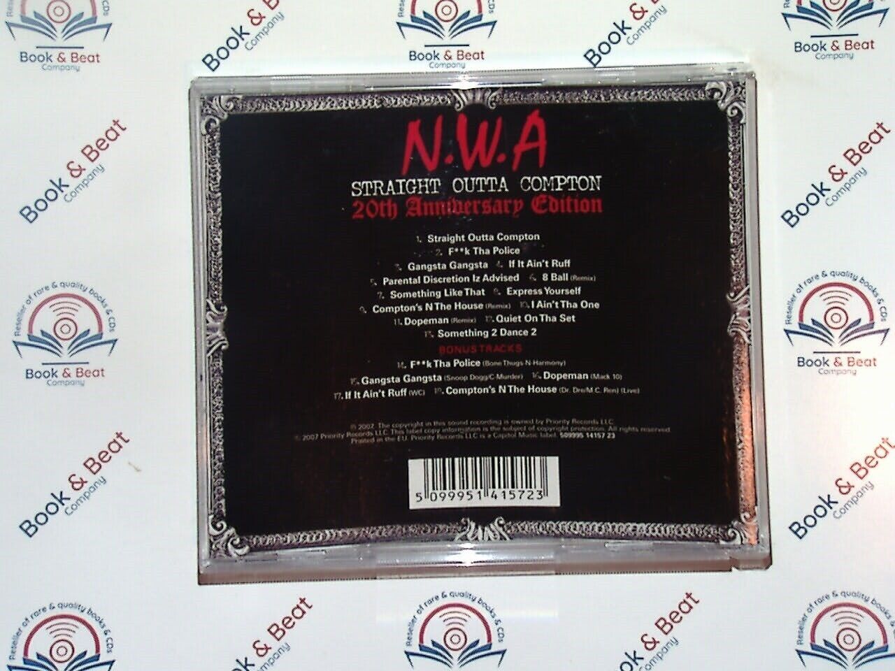 N.W.A - Straight Outta Compton (20th Anniversary Album) CD Mint