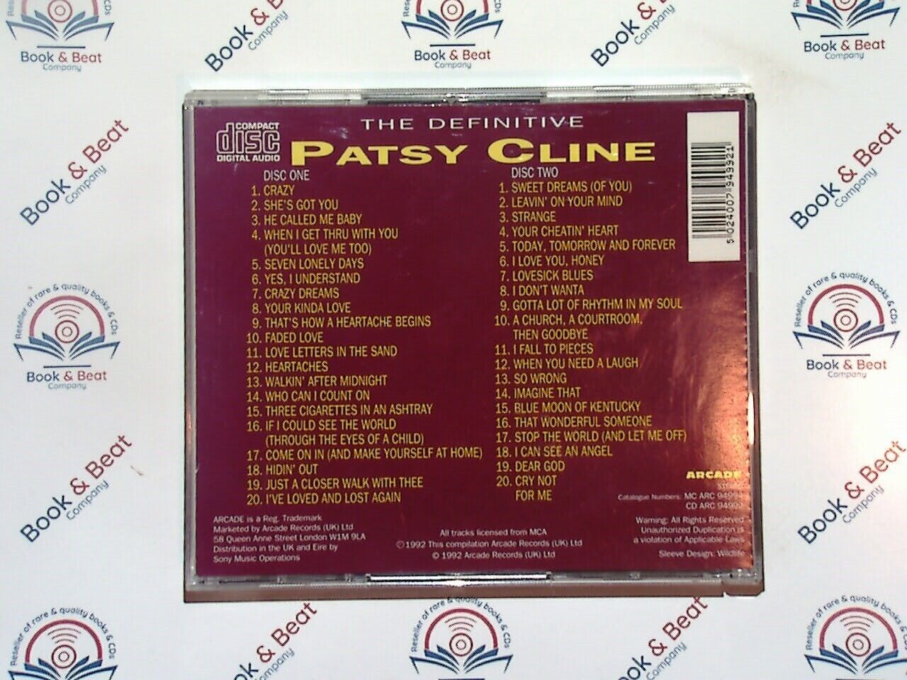 Pasty Cline - The Definitive : 1932-1963 2CD Nr Mint