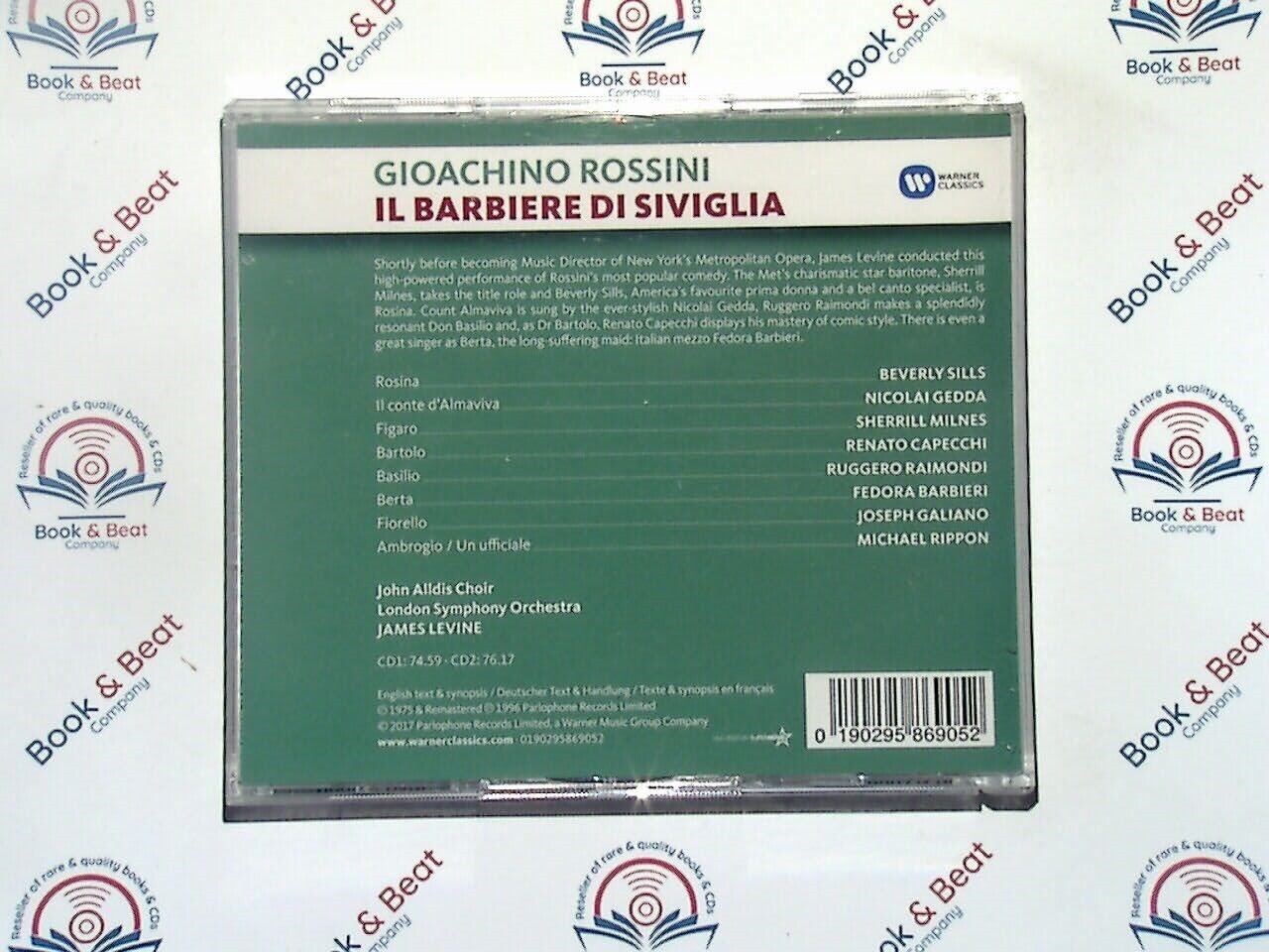 Rossini : Il Barbiere Di Siviglia	Beverley Sills, James Levine 2CD VGC