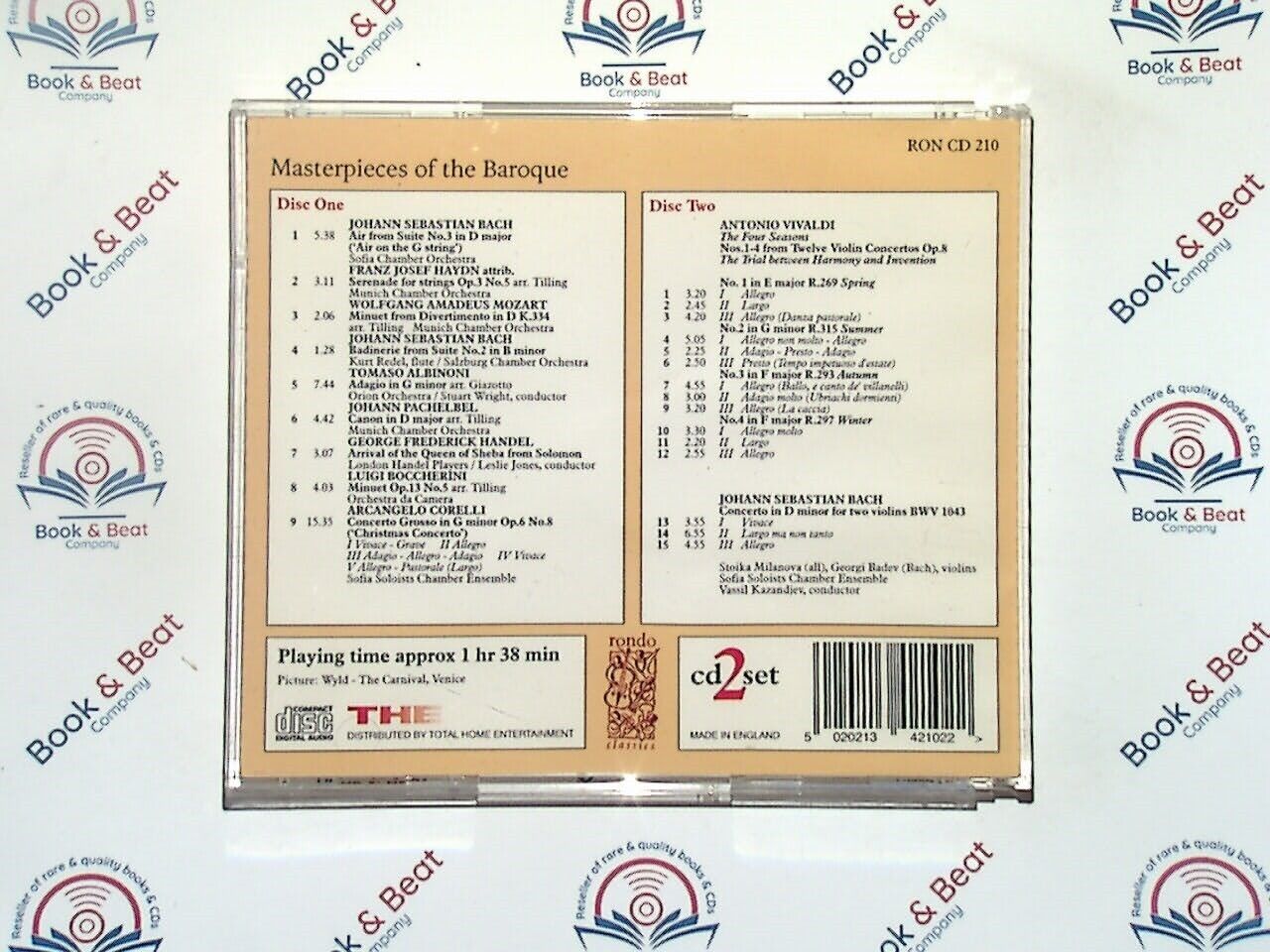 Various - Baroque Masterpieces Rondo 2 CD Set Nr Mint