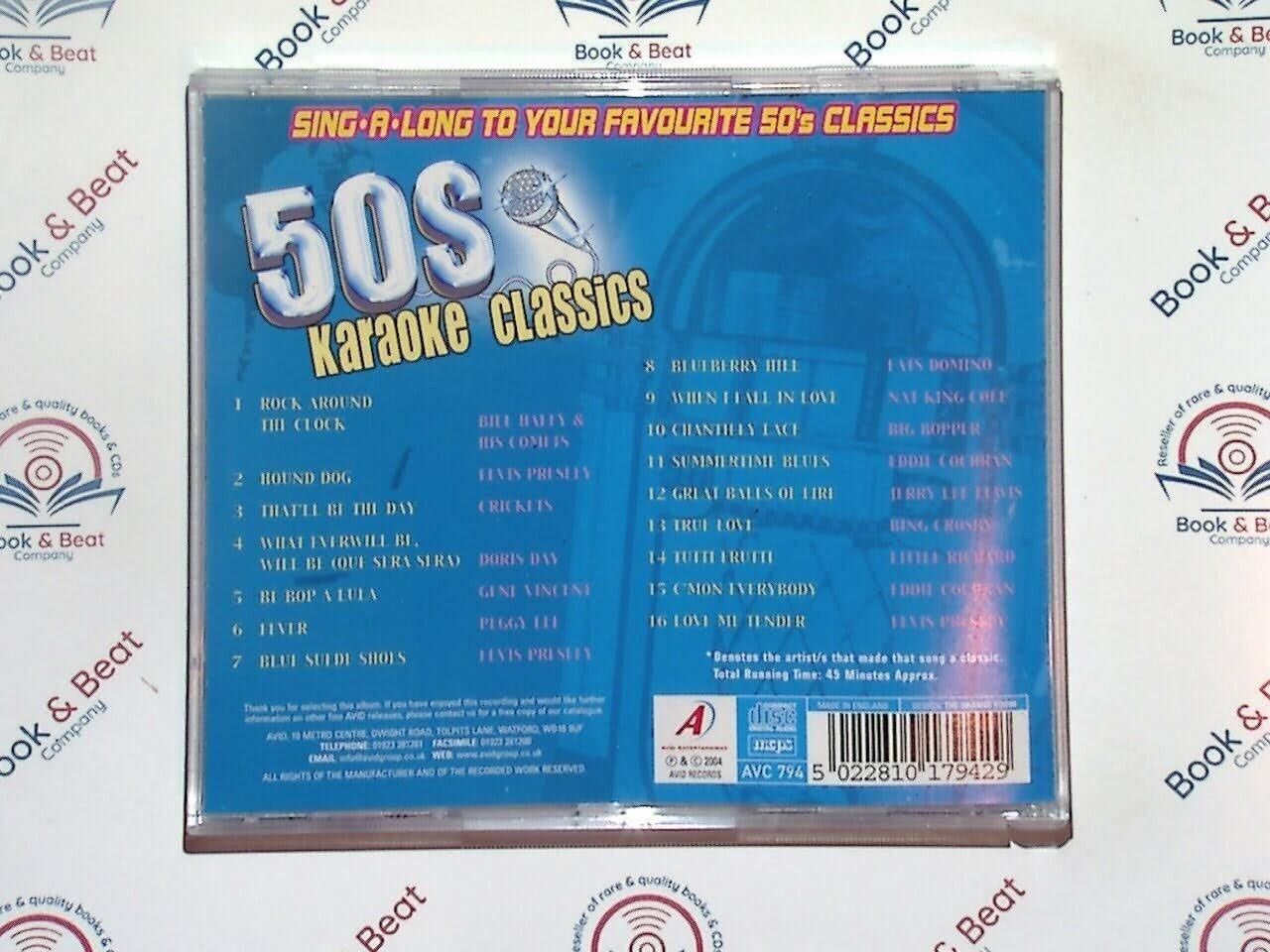 50's Karaoke Classics : All The Music, All The Words CD VGC