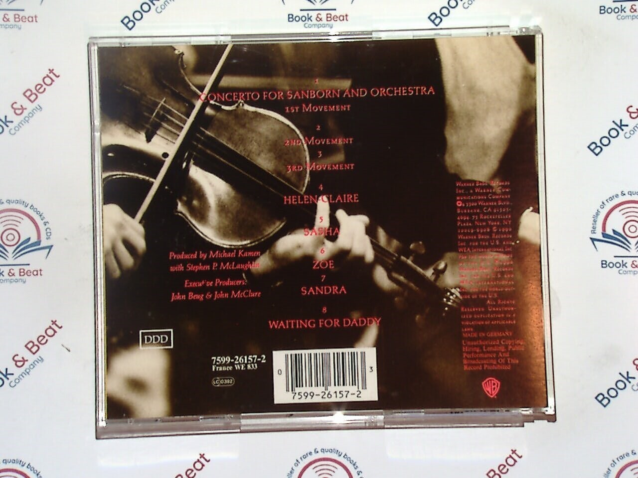 Michael Kamen - Concerto for Saxophone Featuring David Sanborn CD Nr Mint
