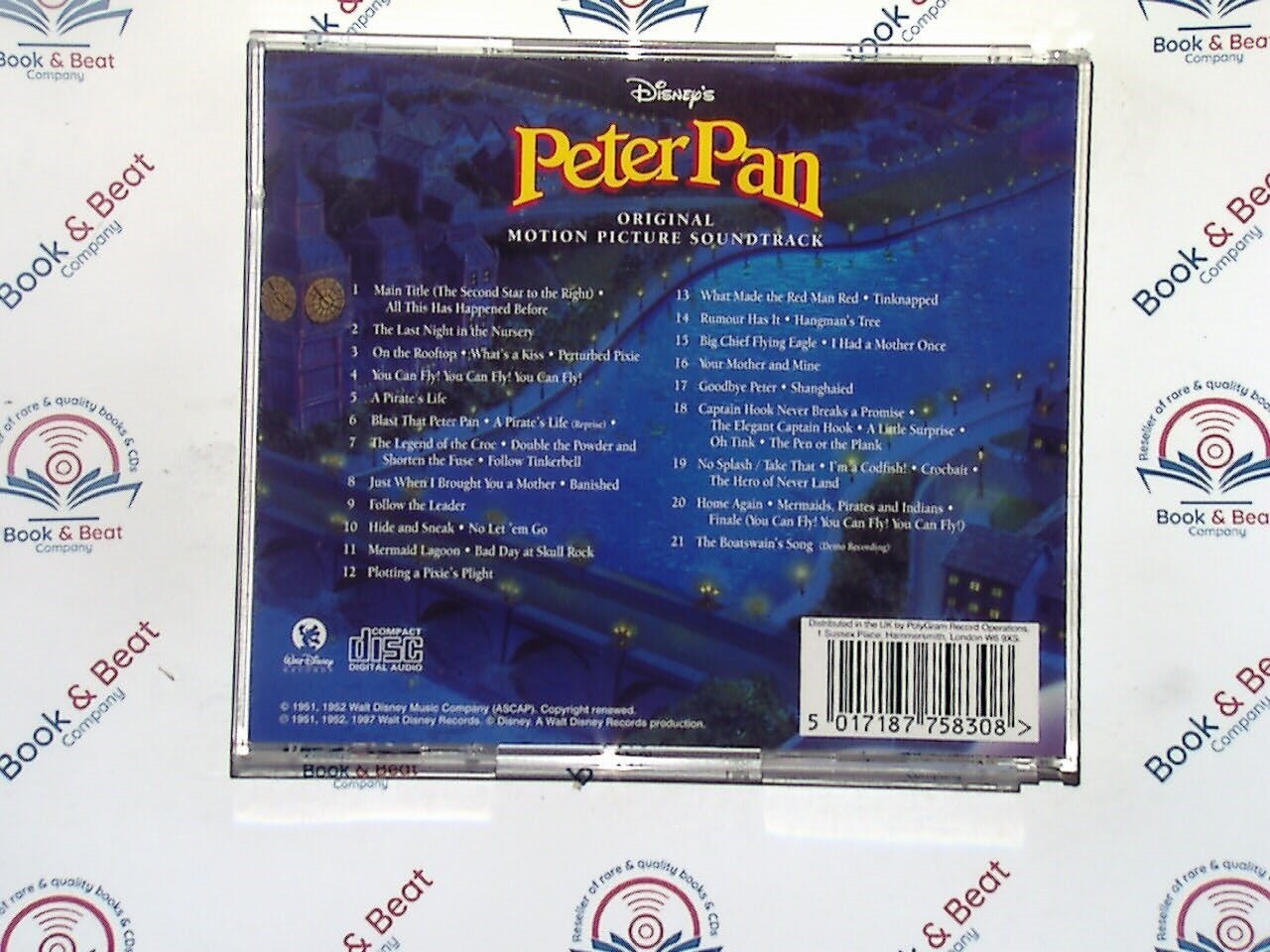 Walt Disneys Peter Pan [Original Soundtrack] CD Mint