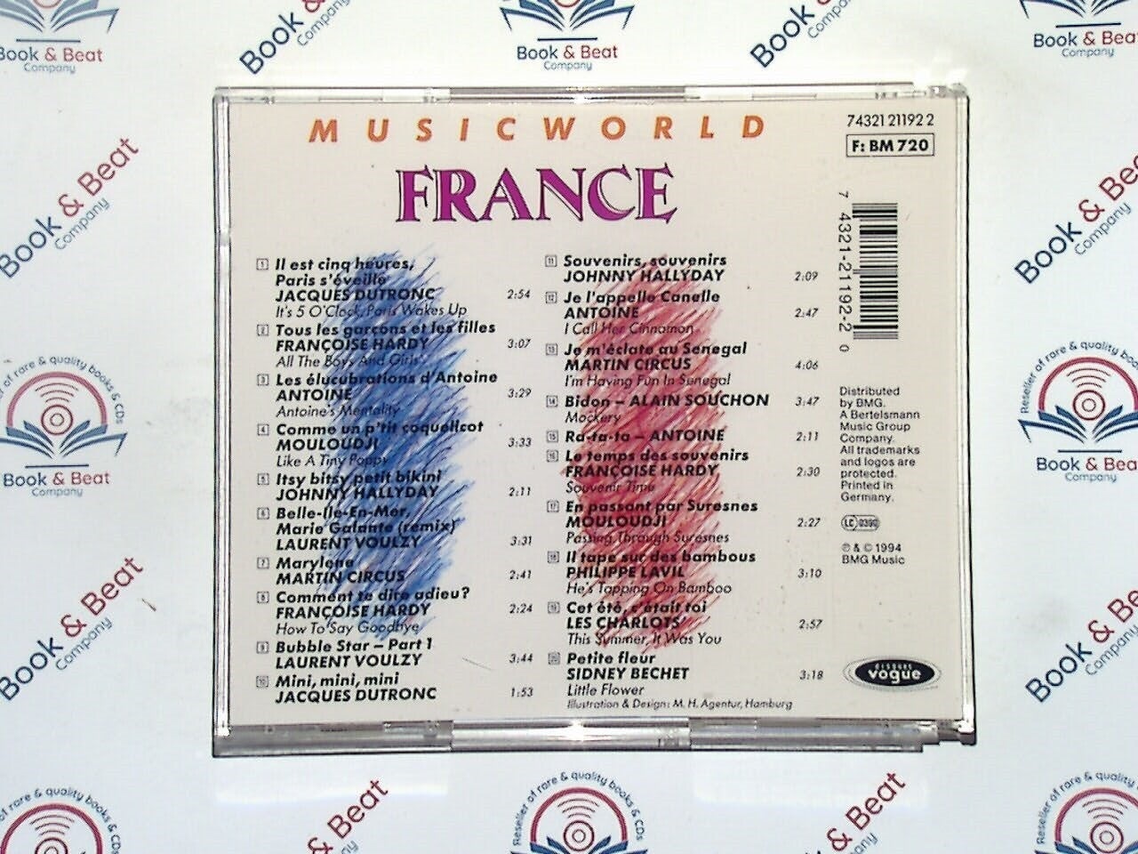 Various - Music World : France Francoise Hardy, Jaques Dutronc VGC