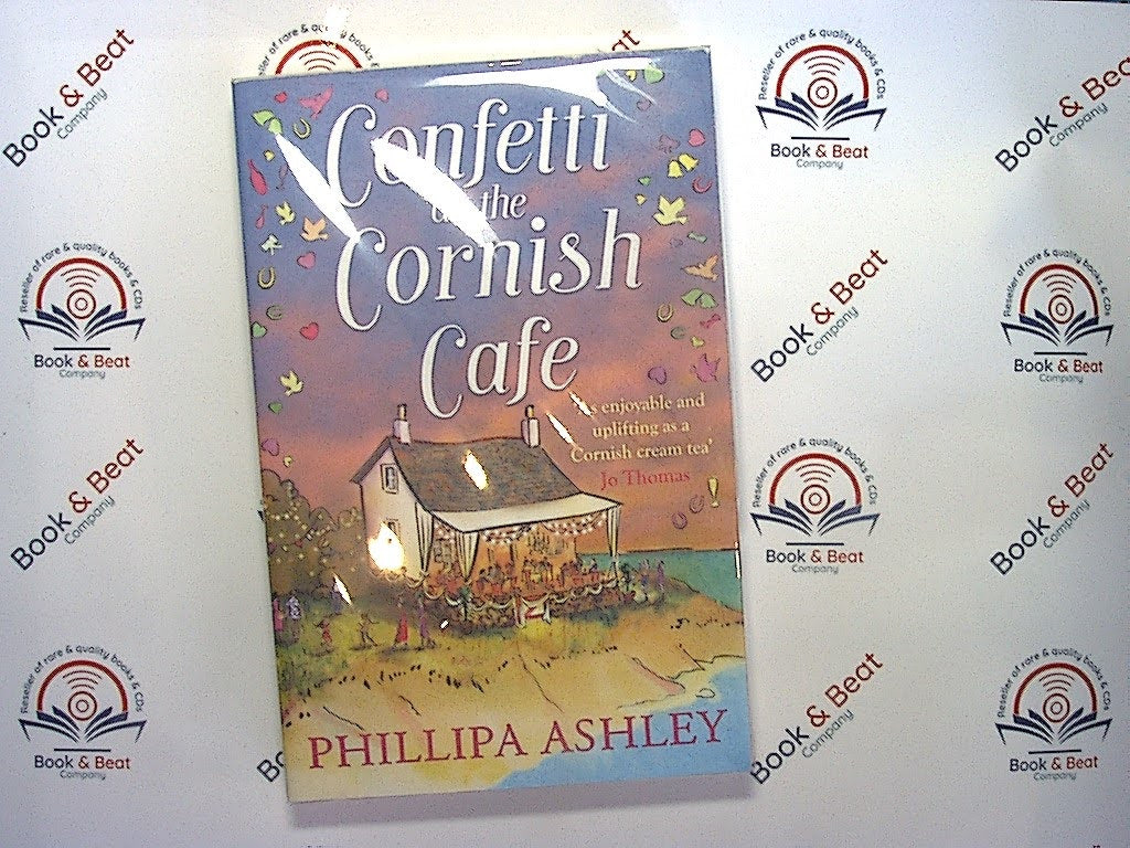 Bookandbeat.com, Phillipa Ashley, Confetti at the Cornish Cafe, Book, Contemporary Romance, Cornish Setting, Feel-Good Fiction, Romantic Comedy, Women's Fiction, Seaside Romance, Uplifting Story, Wedding Theme, Small Town Life, Friendship, Heartwarming, Summer Read, Love Story, Collectible, Romantic Drama,