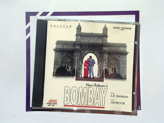 A.R. Rahman, Bombay Soundtrack, CD, Music Album, Soundtrack, Indian Music, Film Score, Bollywood, World Music, Grammy Winner, Iconic Sound, Melodic Compositions, Cultural Fusion, Classic Soundtrack, Music Collection, Movie Music, Award-Winning Artist, Music Enthusiast, Unique Sound, Emotionally Charged, Musical Journey, Contemporary Sound, Diverse Genres, Authentic Sound, Listening Experience, Soundtrack Lovers, Music Discovery, Film Music, A.R. Rahman Fans, Cinematic Experience, Album Art.
