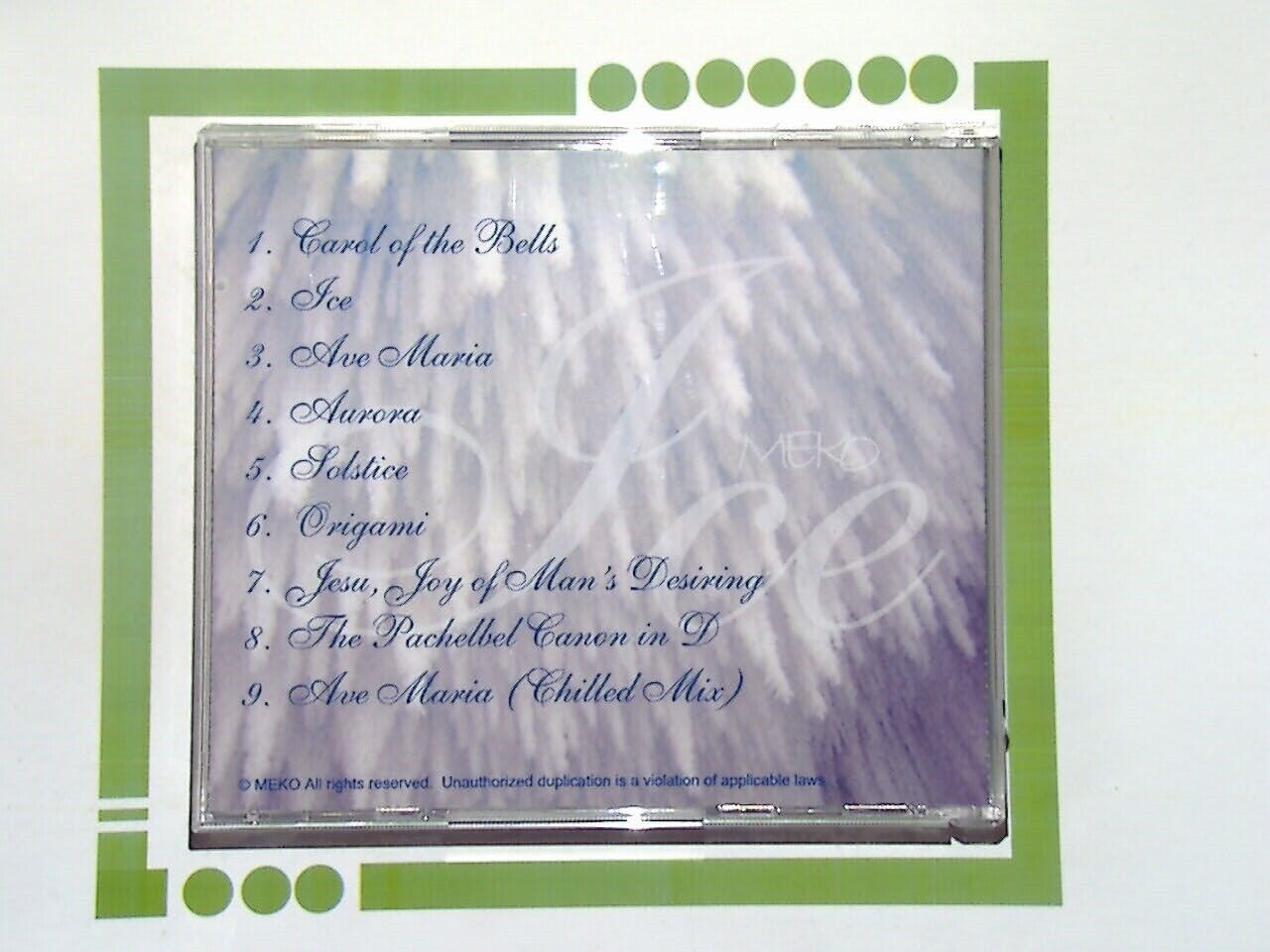 Bookandbeat.com, Meko, Ice, Signed, CD, Autographed, Hip-Hop, Rap Music, Independent Artist, Music Album, Collectible, Limited Edition, Urban Music, Street Rap, Exclusive Release, Contemporary Rap, Signature Album, Mint Condition,