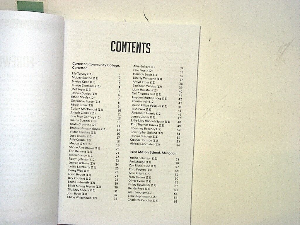 
Mission Catastrophe, Young Writers, Oxfordshire 2019, Megan Roberts, Paperback, New, Bookandbeat, Student Writing, Anthology, Children's Literature, Creative Writing, Short Stories, Educational, UK Writers, Youth Literature, English Literature, Writing Contest, New Book