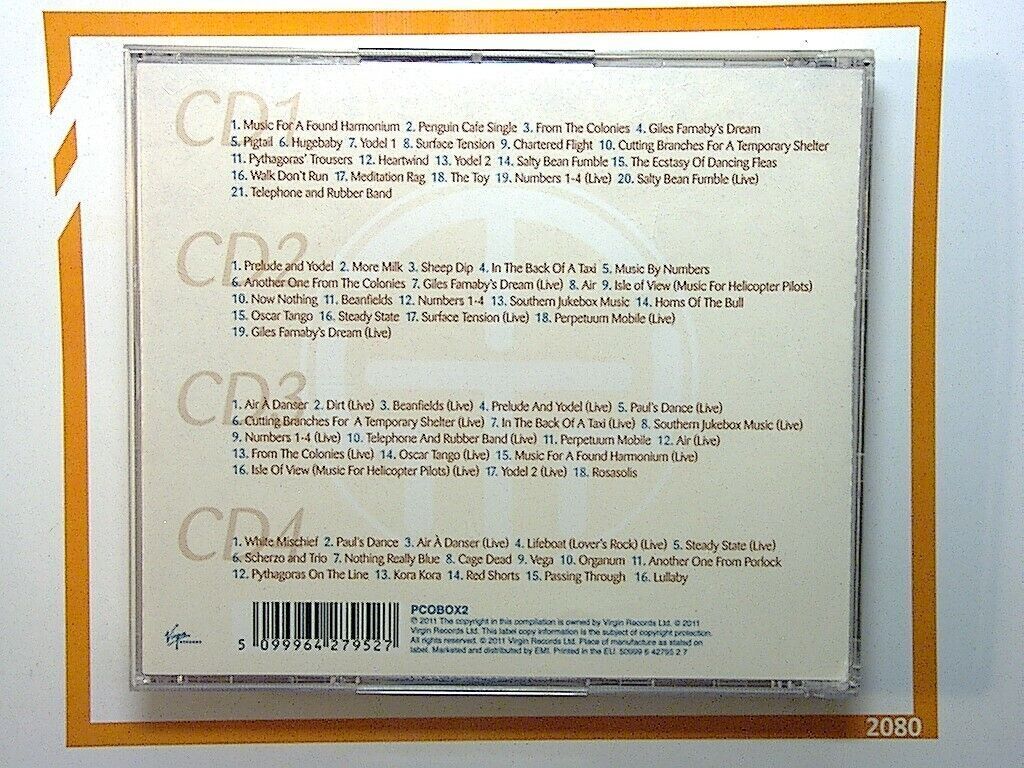  Penguin Cafe Orchestra, A History, 4 CD, Box Set, Instrumental, Classical Fusion, Avant-Garde, Ambient Music, Experimental, Collectible, Chamber Music, Minimalist, Eclectic Sound, Simon Jeffes, Contemporary Classical, Music Compilation, Orchestral, Iconic Album,Rare, Bookandbeat.com