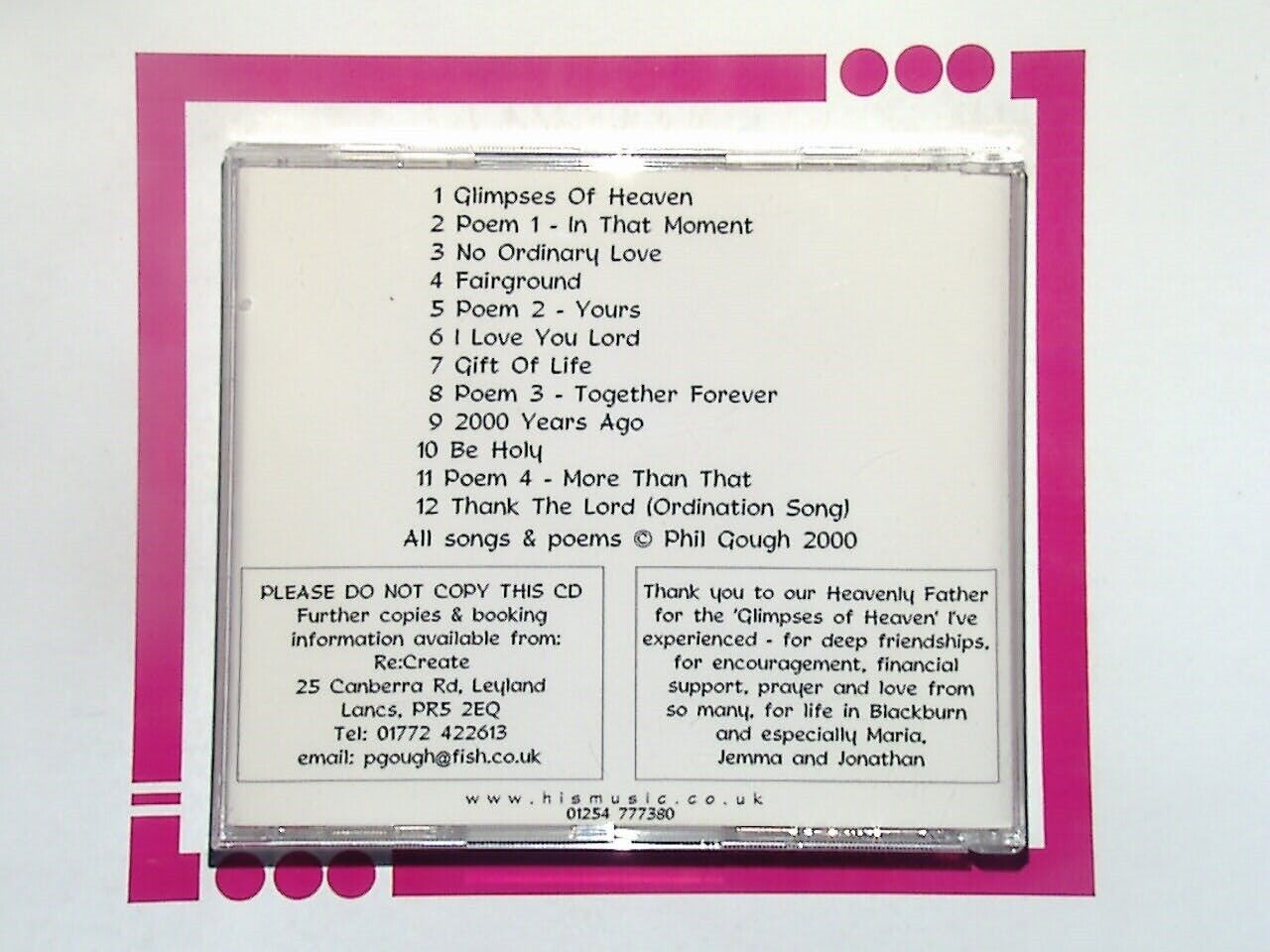 Bookandbeat.com, Phil Gough, Glimpses of Heaven, CD, Inspirational Music, Contemporary Christian, Spiritual, Uplifting Songs, Religious Music, Peaceful Melodies, Music Album, Collectible, Mint Condition, Healing Sounds, Hopeful Themes, Acoustic, Christian Worship, Reflective Music,