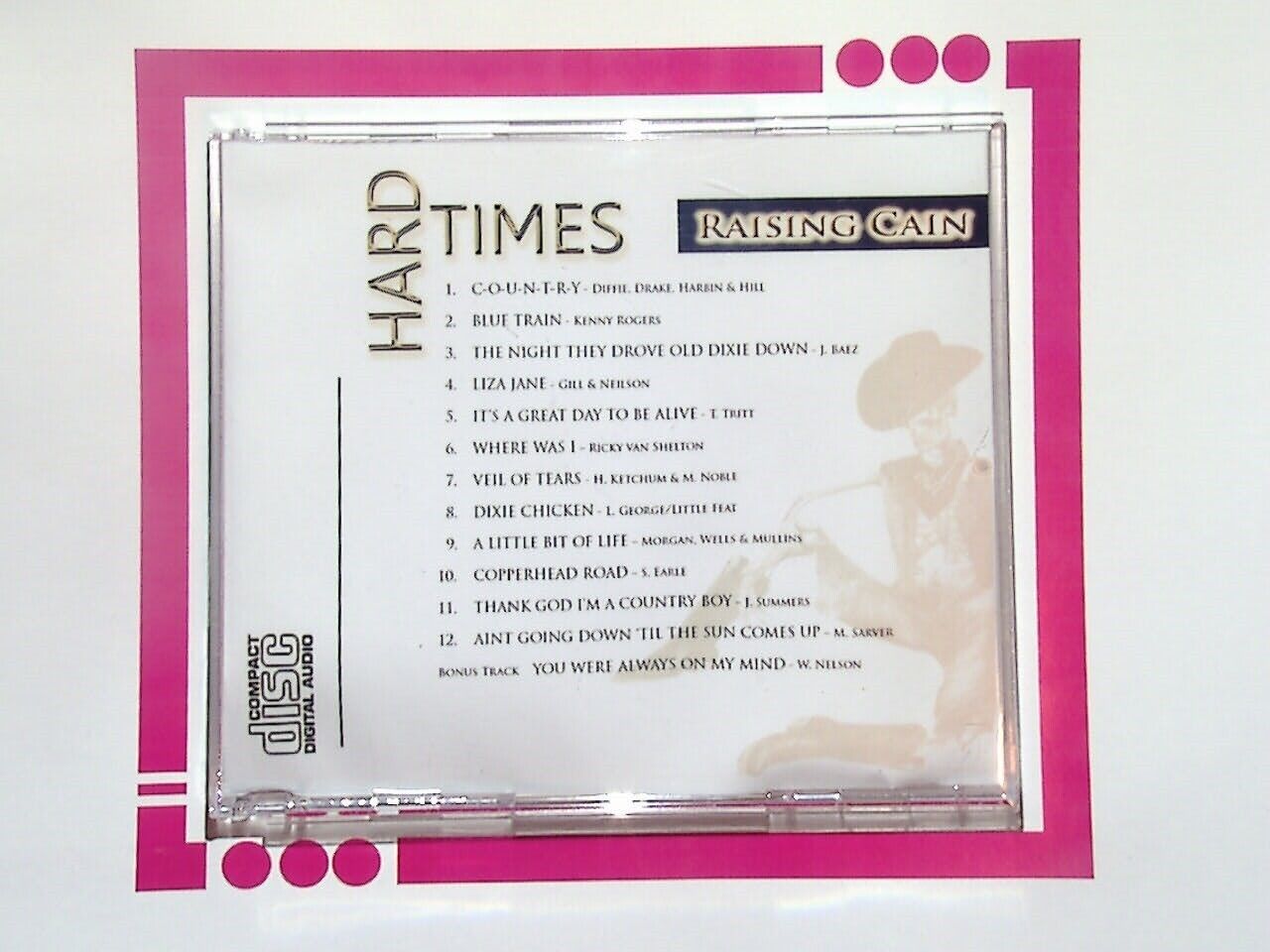 Raising Cain, Hard Times, CD, Music Album, Rock Music, Indie Band, Alternative Rock, Contemporary Sound, Emotional Themes, New Release, Music Collection, Engaging Lyrics, Musical Journey, Music Enthusiast, Gift Idea, Album Showcase, Unique Sound, Creative Expression, Modern Rock, Fresh Tracks, Music Lovers, Authentic Sound, Band Experience, Songwriting, Powerful Vocals, Captivating Melodies, Hard-Hitting Songs, Music for Every Mood, Music Genres, Listening Experience, Album Art, Music Discovery,