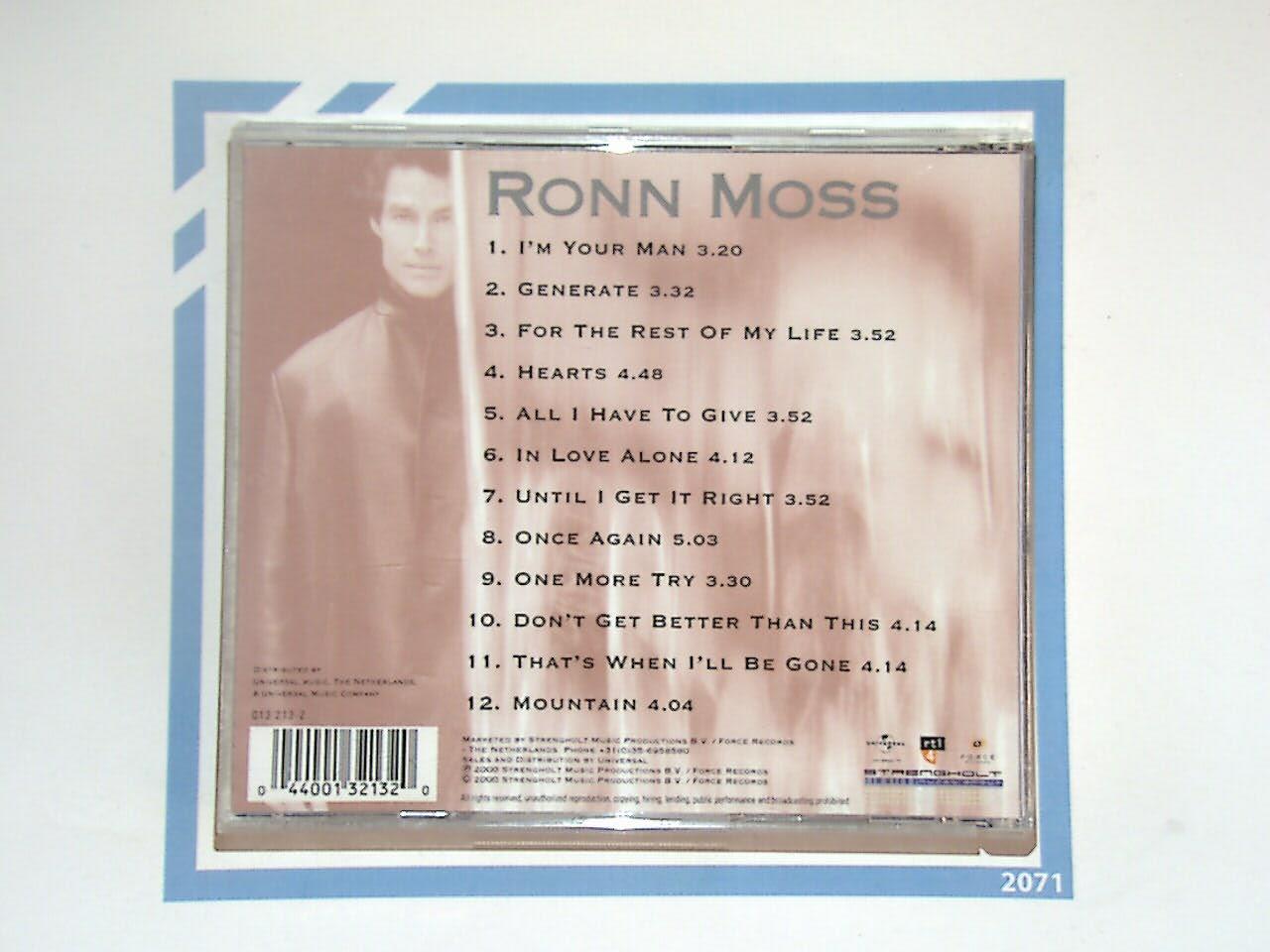 Bookandbeat.com, Ronn Moss, I'm Your Man, CD, Music Album, Pop Rock, Soft Rock, Singer-Songwriter, 80s Music, Soap Opera Star, Collectible, Classic Hits, Vocalist, Romantic Songs, Actor Turned Singer, Music Collection, Retro Pop,