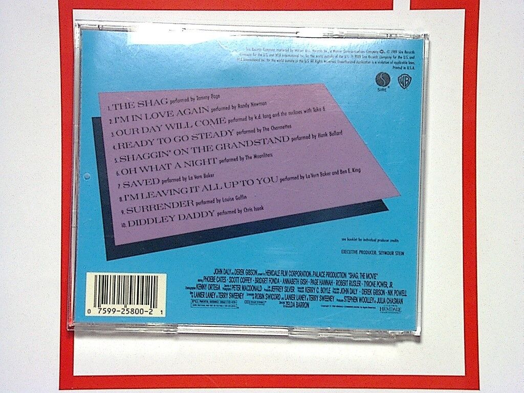 Shag, Original Motion Picture Soundtrack, CD, Mint, Movie Soundtrack, 80s Music, 1960s Hits, Classic Hits, Retro Music, Collectible, Beach Party Music, Dance Music, Film Score, New Condition, Soundtrack Album,