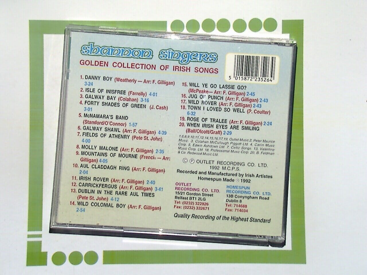 Bookandbeat.com, Shannon Singers, Golden Collection of Irish Songs, Irish music, traditional Irish songs, Celtic music, folk songs, Irish ballads, Irish classics, Irish culture, Irish heritage, CD collection, Irish melodies, Irish folk.