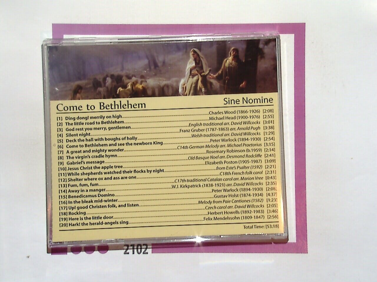 
Sine Nomine, Come to Bethlehem, Christmas carols, holiday music, festive album, choral music, seasonal songs, religious music, Bookandbeat.com, mint condition, Christmas celebration, traditional carols, choir performance, joyful music, 500 years of carols.