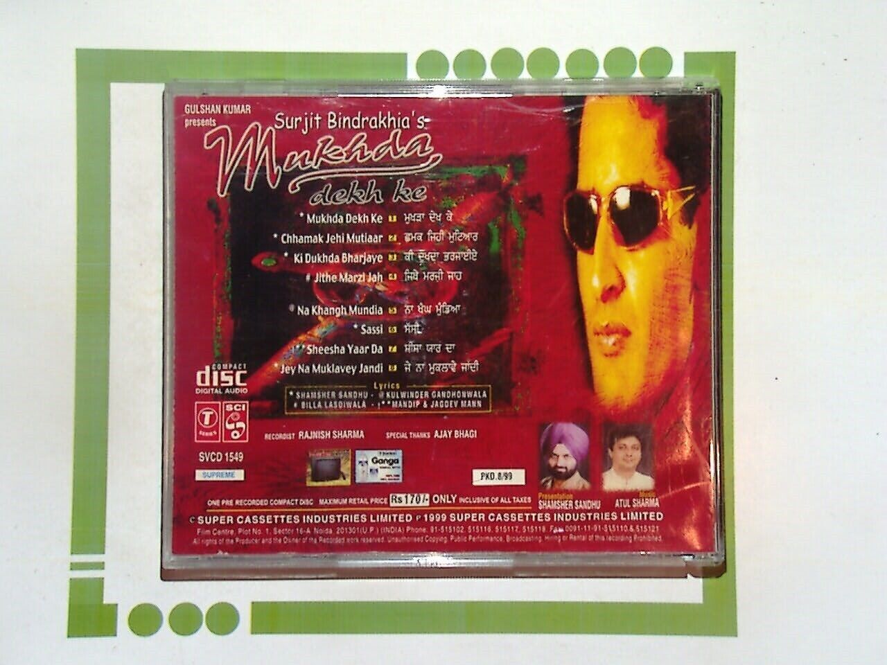 Surjit Bindrakhia, Mukhda Dekh Ke, Punjabi Music, Bhangra, Indian Music, Folk Music, Desi Hits, Bookandbeat, Popular Songs, Traditional Music, Vintage Punjabi, Music CD, Punjabi Folk, Dance Music, Collectible CD, Indian Culture