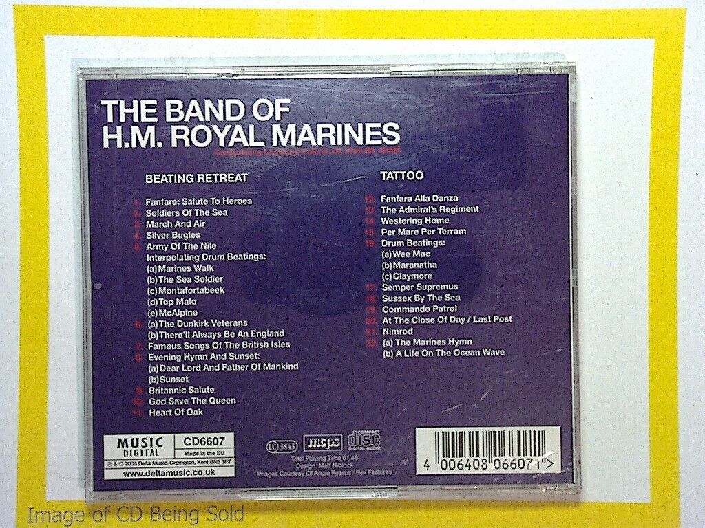 
Bookandbeat.com CD: The Band of H.M. Royal Marines (Conducted by J.M. Ware) - Traditional Military Band Music, Brass and Percussion, Marches, Ceremonial Tunes, Patriotic Music, and Orchestral Arrangements. High-Quality Performance, Celebrating the Heritage of the Royal Marines Band. A Collection of Classic Military Music, Showcasing Precision, Skill, and Grandeur.