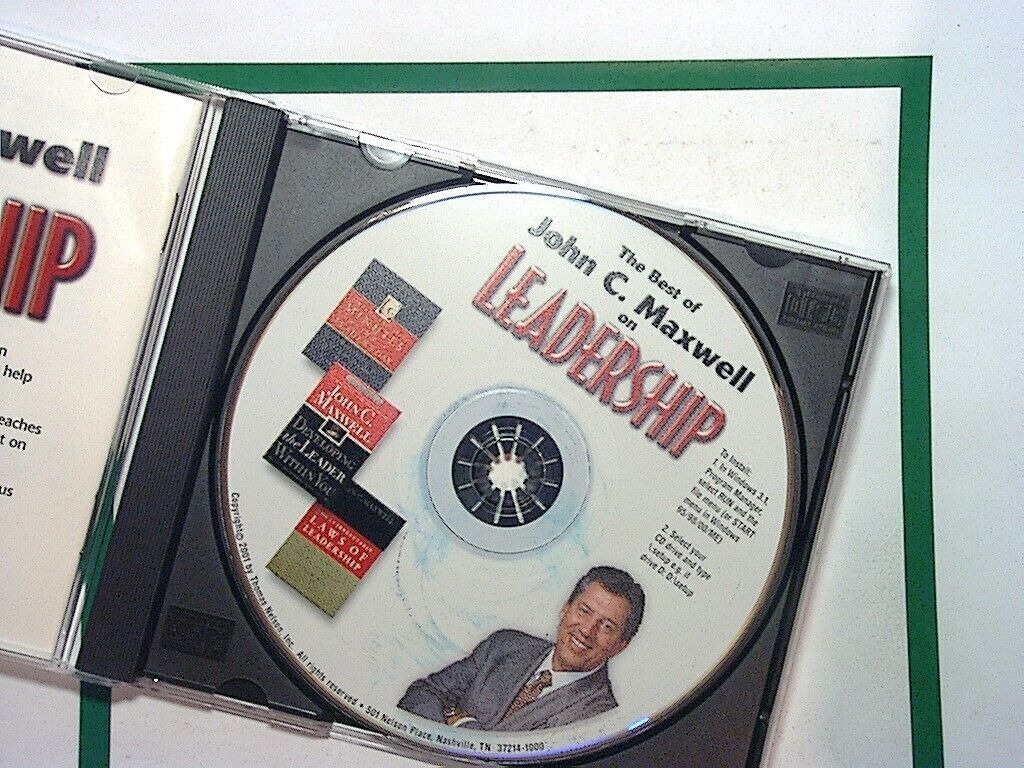 Bookandbeat.com, The Best of John C. Maxwell, Leadership, CD-ROM, Front Cover, Personal Development, Leadership Skills, Business Strategies, Professional Growth, Motivation, Collectible, John C. Maxwell, Self-Help, Success Principles, Organizational Leadership, Leadership Training,