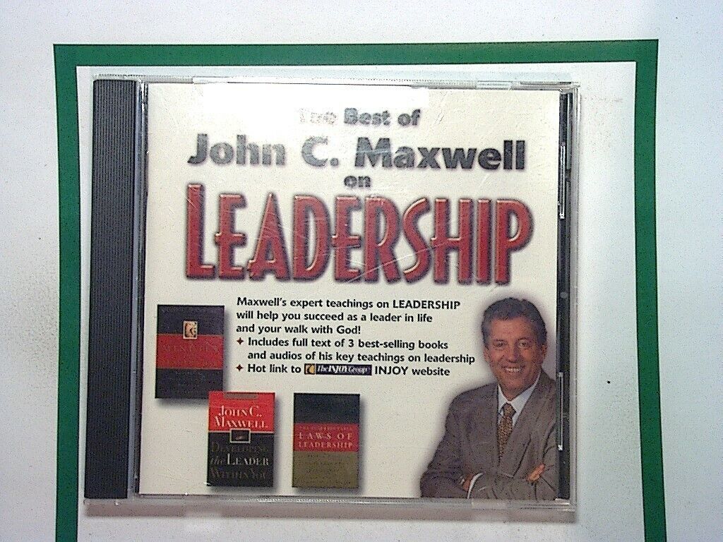 Bookandbeat.com, The Best of John C. Maxwell, Leadership, CD-ROM, Front Cover, Personal Development, Leadership Skills, Business Strategies, Professional Growth, Motivation, Collectible, John C. Maxwell, Self-Help, Success Principles, Organizational Leadership, Leadership Training,