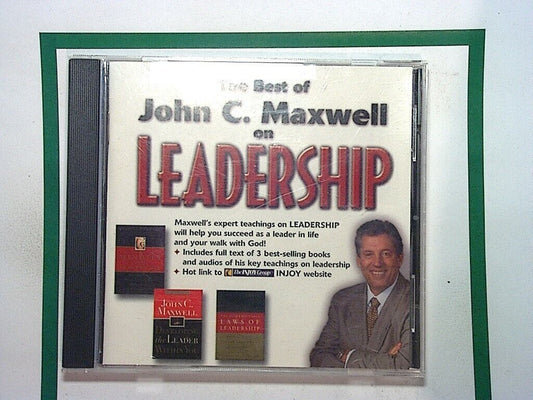 Bookandbeat.com, The Best of John C. Maxwell, Leadership, CD-ROM, Front Cover, Personal Development, Leadership Skills, Business Strategies, Professional Growth, Motivation, Collectible, John C. Maxwell, Self-Help, Success Principles, Organizational Leadership, Leadership Training,