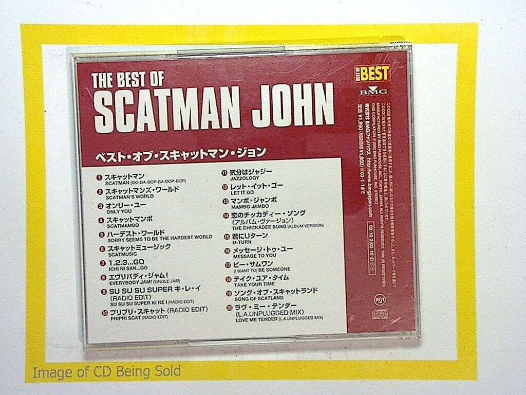 The Best of Scatman John

Scatman John

CD

Scat Singing

Scatman Hits

Music Album

Collectible

Vocal Jazz

Scat Vocals