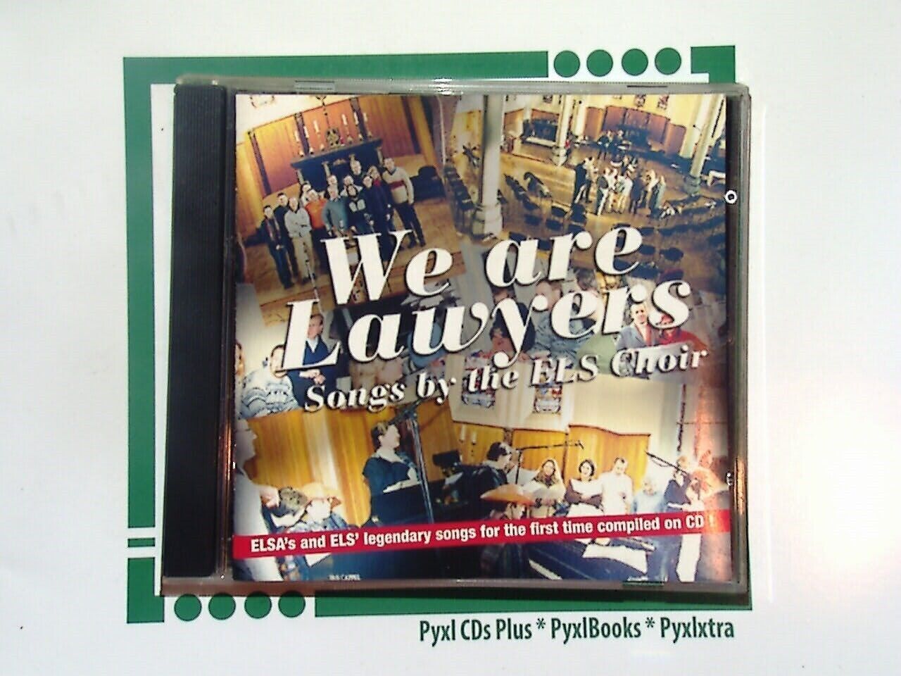 
The ELS Choir, We Are Lawyers, choir music, vocal ensemble, legal profession choir, inspirational choir, choral arrangements, CD Mint, vocal performance, Bookandbeat.com, unique choir album, law-themed choir music.