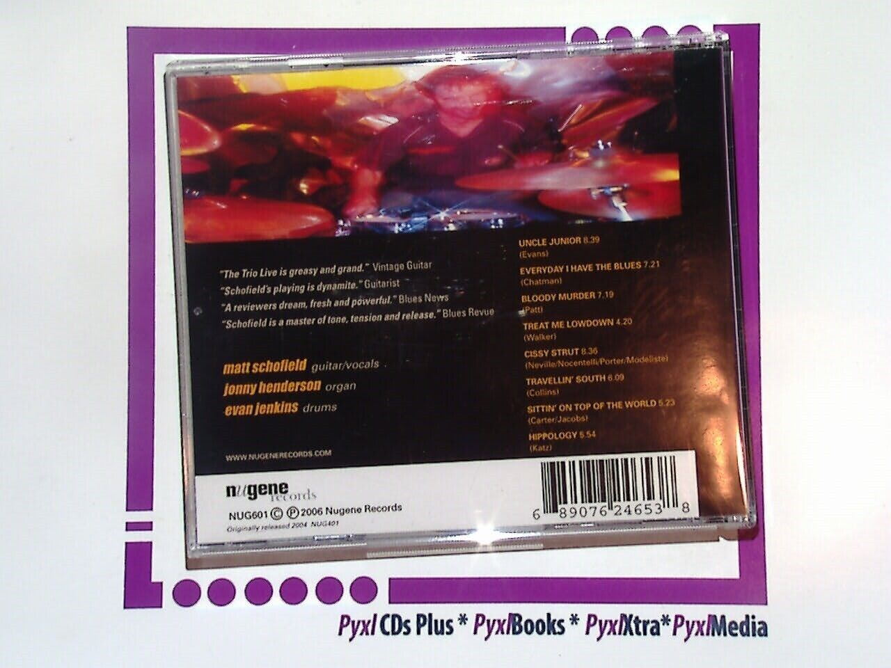 The Matt Schofield Trio, The Trio Live 2006, Bookandbeat, CD, Live Performance, Jazz, Blues, Guitar Trio, Instrumental Music, Matt Schofield, Live Album, Musical Journey, Improvisation, Concert Recording, Contemporary Jazz, Music Lovers, Live Music Experience, Trio Performance, Celebrated Guitarist, Dynamic Sound, Professional Musicians, Exciting Live Set, Unique Soundscapes, Music Enthusiasts