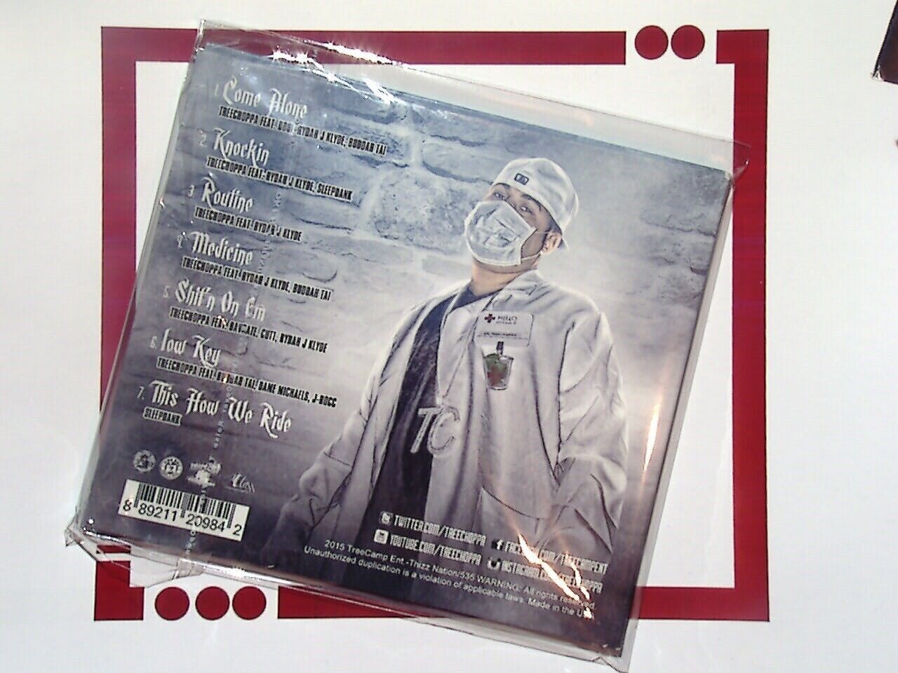 Treechoppa, A Dose of Medicine, CD, Mint, Hip-Hop, Rap Music, Underground Rap, Independent Artist, Music Album, Southern Rap, Collectible, New Condition, Street Rap, Urban Music, Rap Album,