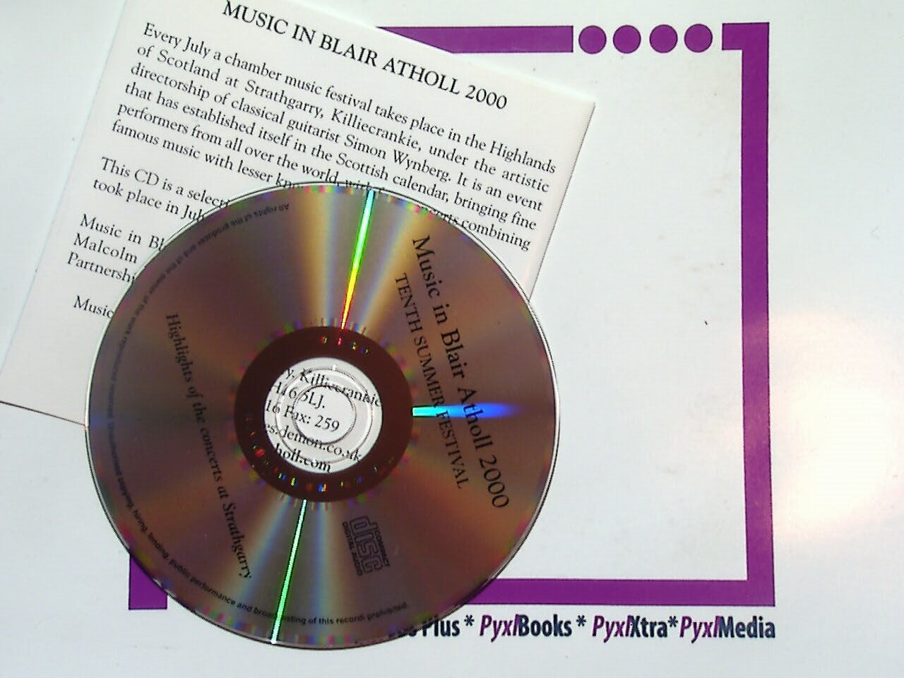 Music In Blair Atholl 2000 Tenth Summer Festival CD Mint