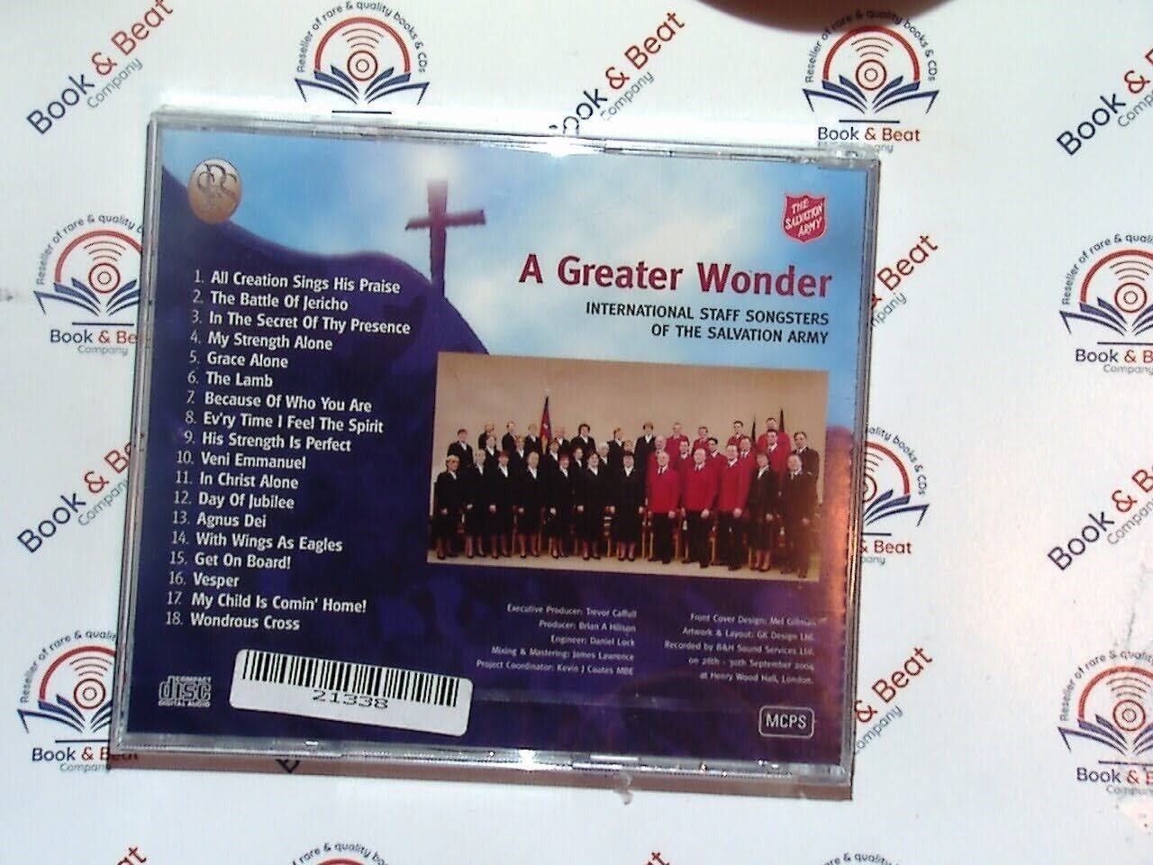 Greater Wonder, International Staff Songsters, Salvation Army, choral music, gospel choir, Christian music, sacred songs, inspirational choir, faith-based music, spiritual hymns, Salvation Army music, choir performances, uplifting music, religious choir, powerful vocals, bookandbeat.com, new CDs, used CDs, new books, used books, online music store, online bookstore, rare CDs, rare books, affordable books, affordable CDs, book lovers, music enthusiasts, collectible CDs, vintage books,DVD,